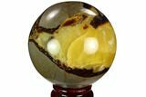 Polished Septarian Sphere - Madagascar #122918-1
